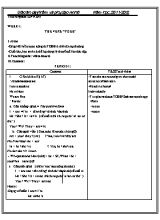 Giáo án dạy thêm phụ đạo môn Tiếng Anh Lớp 6 - Năm học 2011-2012